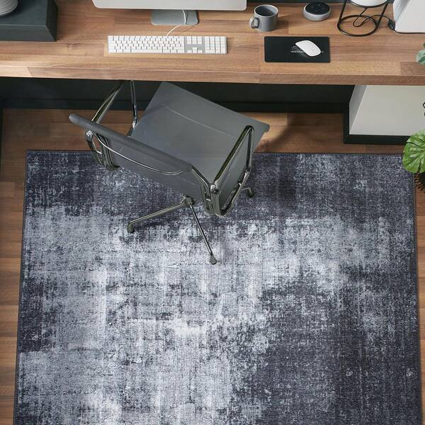 World Rug Gallery Dark Gray 10 ft. x 14 ft. Contemporary