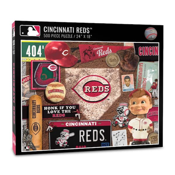 Officially Licensed MLB Cincinnati Reds Retro Series 500-Piece Puzzle