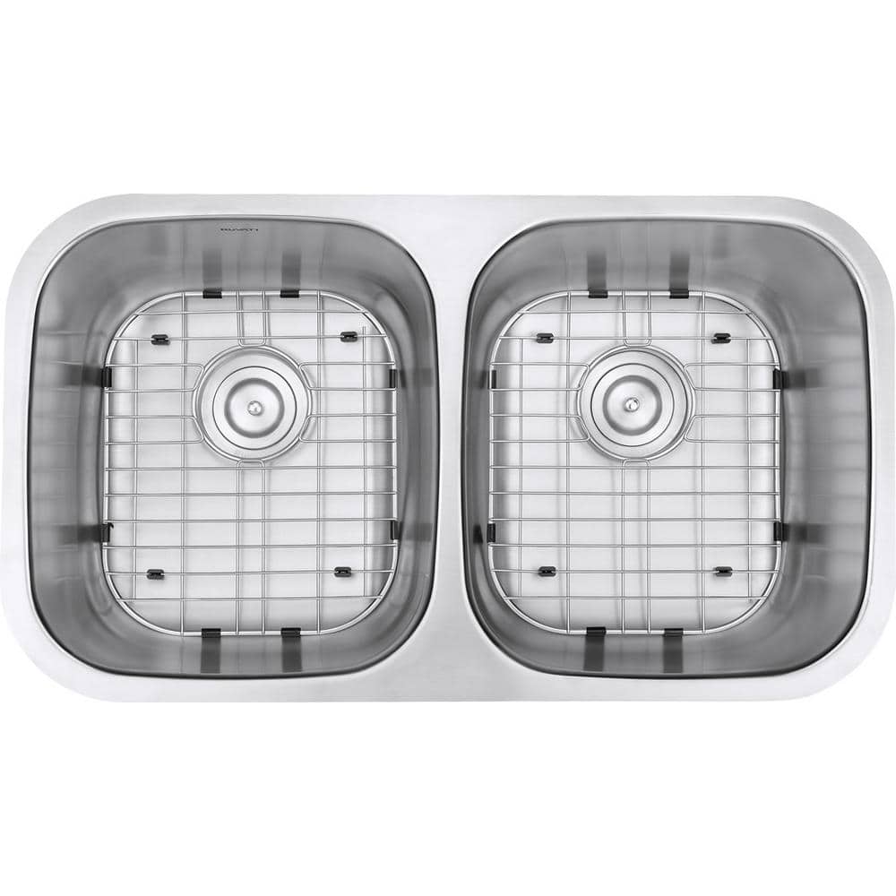 Ruvati 32-inch Stainless Steel Double Bowl Undermount Kitchen Sink