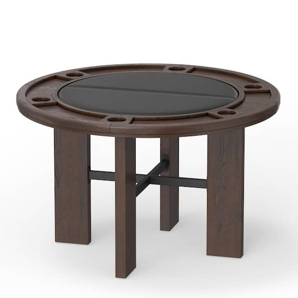 Quality Components Plus Georgio Modern Rustic Walnut Wood Top 48