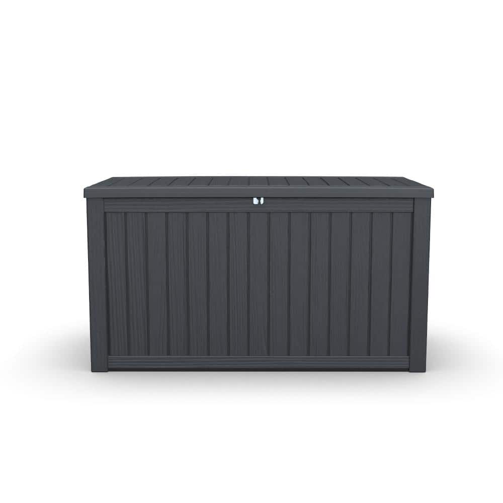 180 Gallon Large Resin Outdoor Storage XXL Deck Box for Patio Furniture Waterproof, Lockable, Black price history on PriceWatchPro