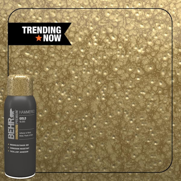 12 oz. #SP-308 Gold Hammered Gloss Interior/Exterior Spray Paint Aerosol