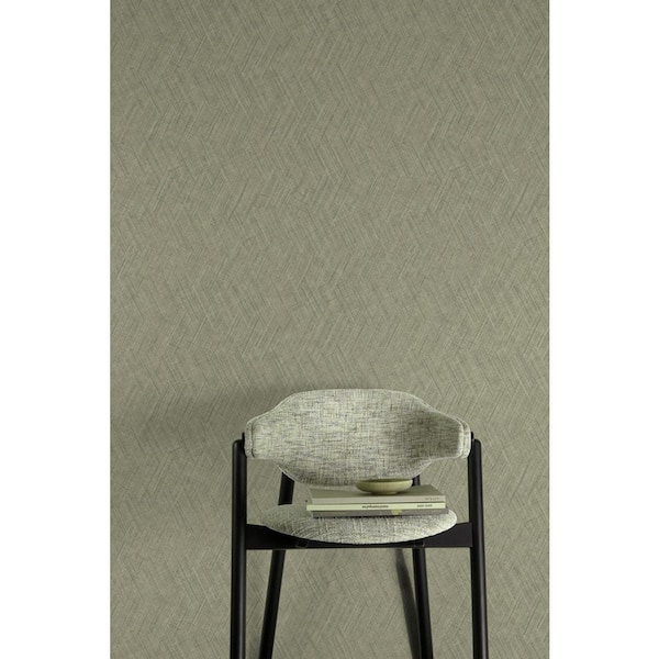 Canyon Falls Straw Weave Print Non Woven Non-Pasted Textured Wallpaper 57 Sq. Ft.