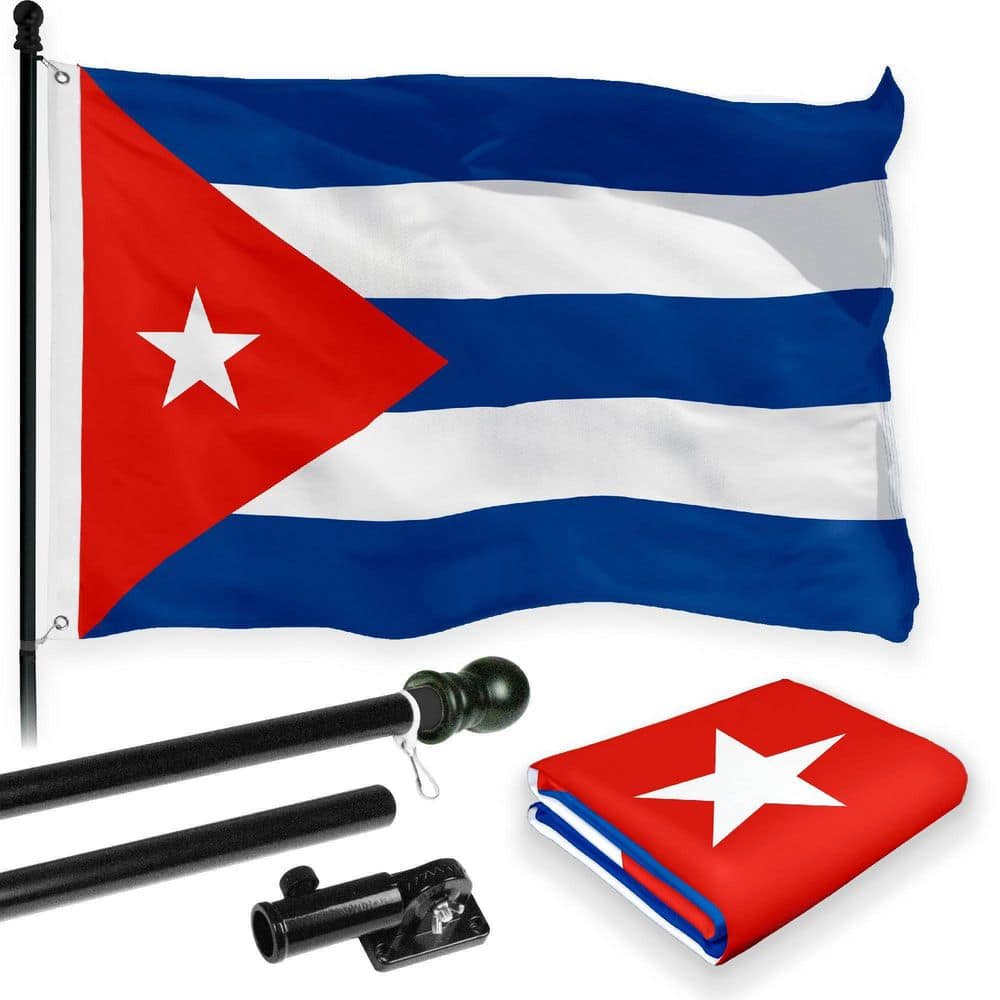 3 ft. x 5 ft. Printed 150D Polyester Cuba Cuban Flag with Brass Grommets & 6 ft. Tangle-Free Spinning Flagpole price history on PriceWatchPro