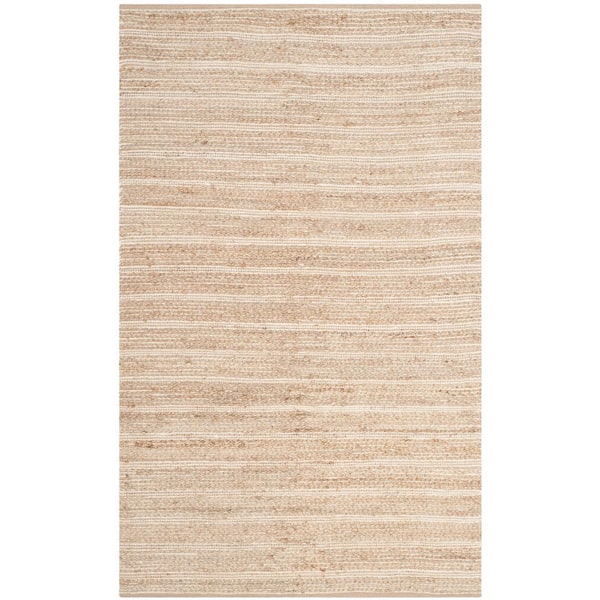 SAFAVIEH Cape Cod Natural/Ivory 4 ft. x 6 ft. Striped Area Rug