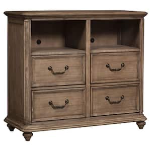 Amelia 46 in. French Truffle TV Console with 4-Drawer Fits TV's up to 40 in.