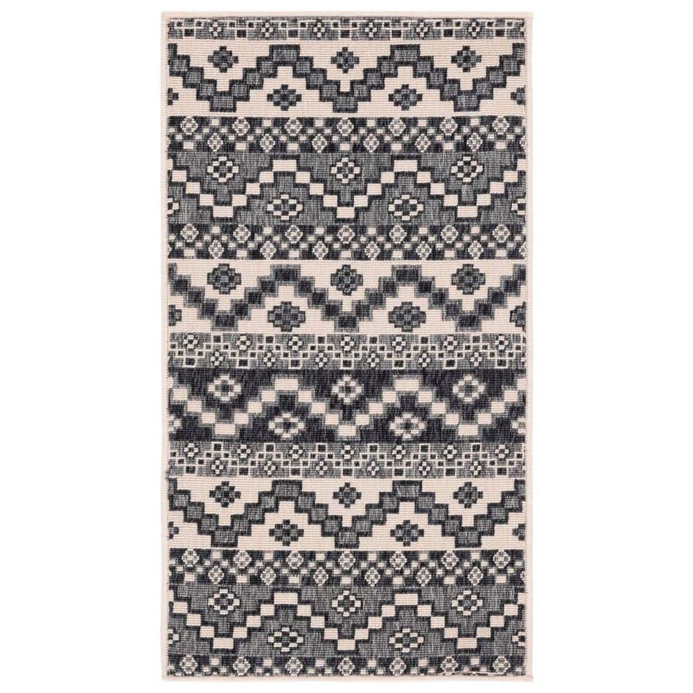Veranda Gray/Beige 3 ft. x 5 ft. Aztec Tribal Indoor/Outdoor Area Rug price history on PriceWatchPro