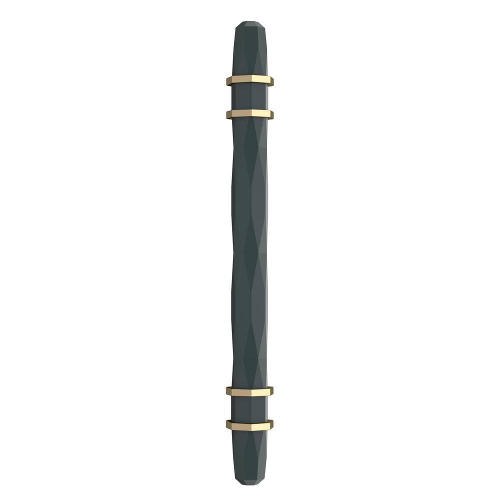 Modern Black Bronze and Golden Champagne Bar Pull