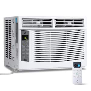 6000 BTU (DOE) 115-Volts Window AC Unit Cools 250 sq. ft. with Remote in White