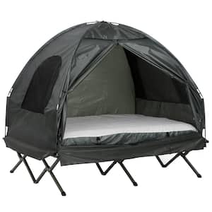 1-Person Polyester Taffeta Pop-Up Cot Tent with Simple Setup and Tough Materials