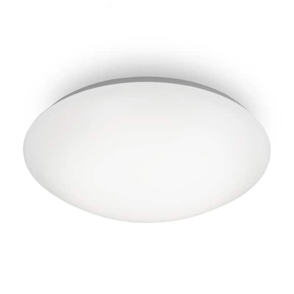 WAC LIMITED Glo 14 in. 1-Light White LED Flush Mount