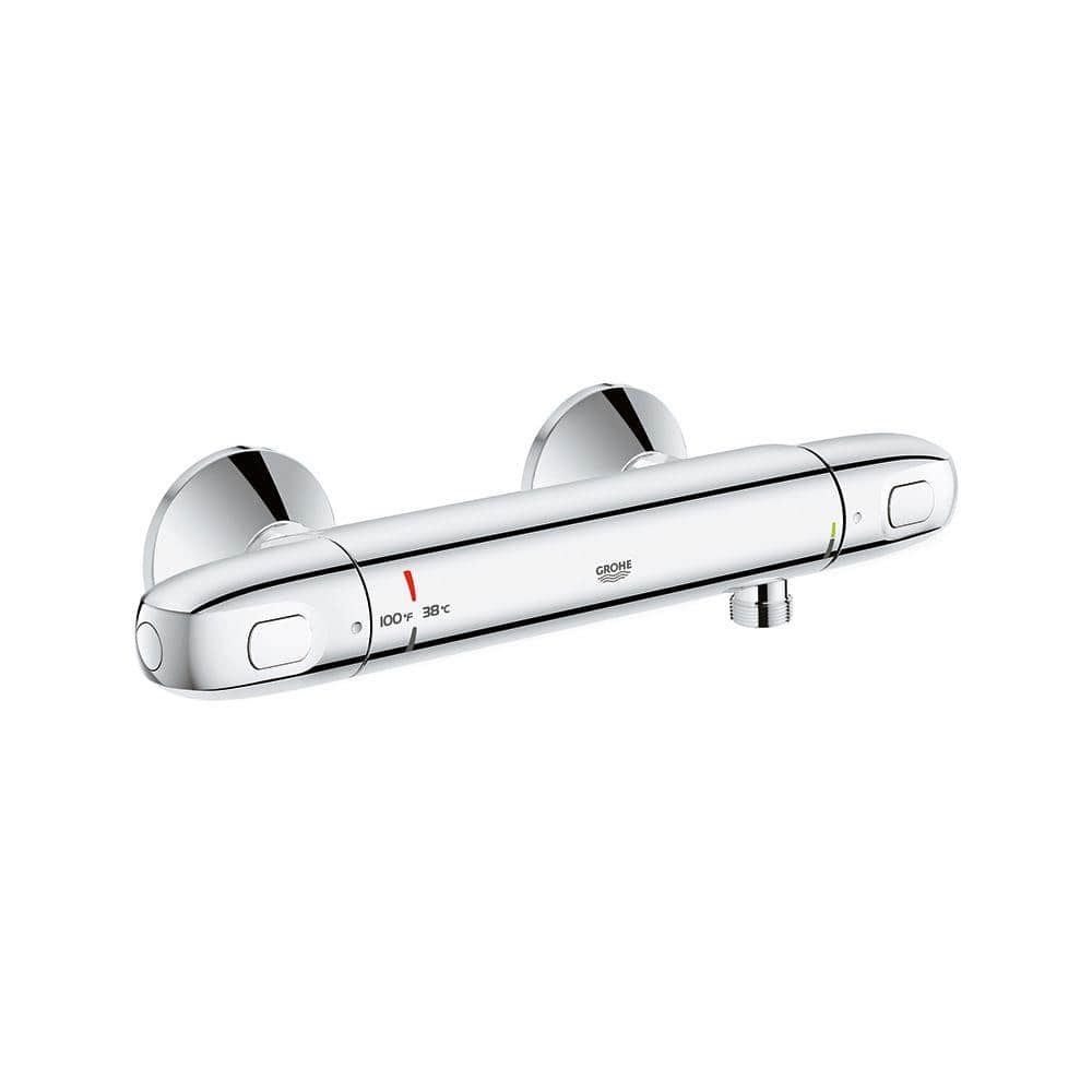  GROHE 34681000 Grohtherm - Mezclador de ducha termostático  especial sin conexiones S, color plateado : Herramientas y Mejoras del Hogar
