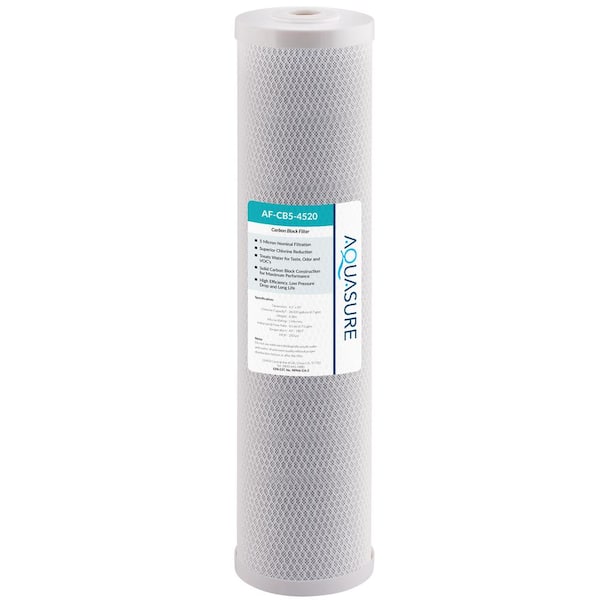 Fortitude 5-Mic Carbon Block Whole House Water Filter Cartridge