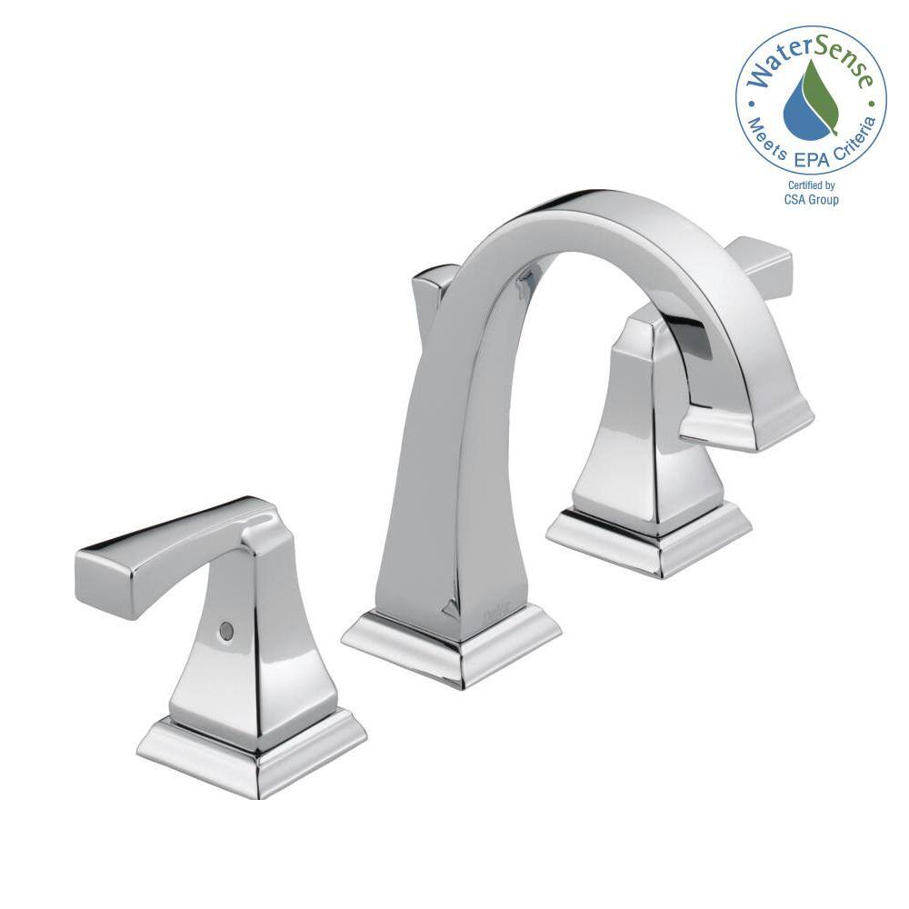 Modern Elegance 16" Chrome Zinc Widespread Bathroom Faucet
