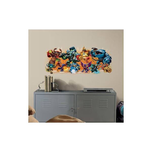 Unbranded 5 in. x 19 in. Skylander Giants Burst Peel and Stick Wall Decals