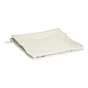 ProFoam 20 in. x 20 in. Outdoor Dining Seat Cushion Cover in Sand Cream