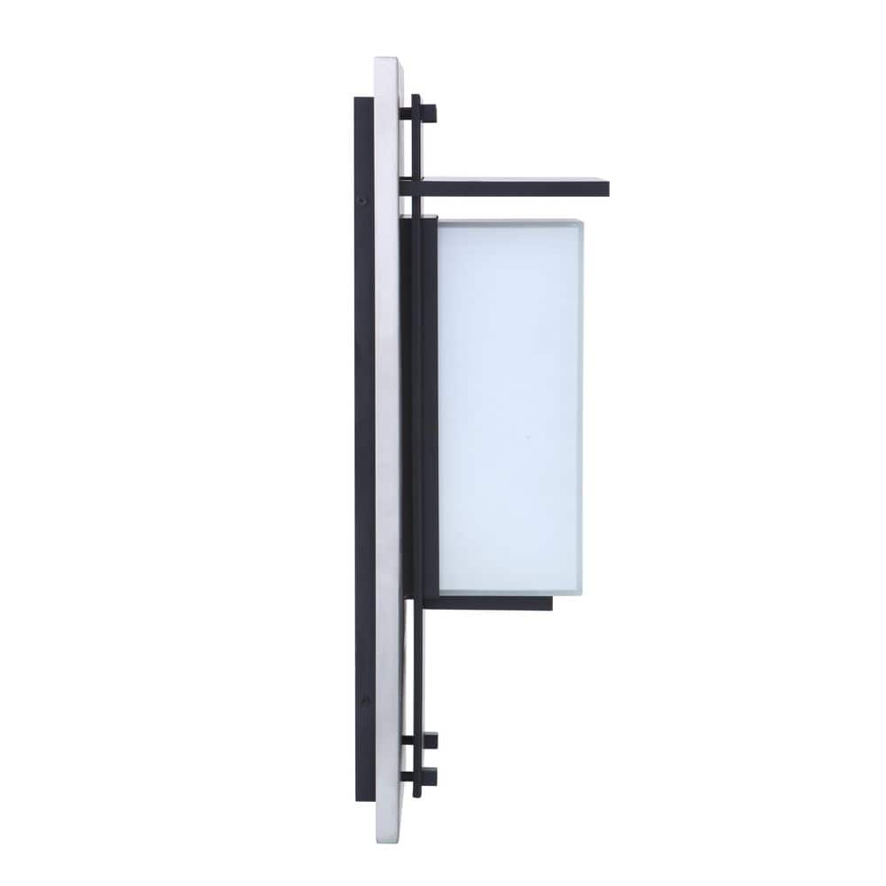 24" Stainless Steel and Midnight LED Wall Lantern Sconce
