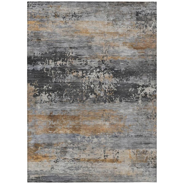 Addison Rugs Chantille Machine Washable Indoor/Outdoor Abstract ACN2146 Gray 10 ft. x 14 ft. Area Rug