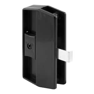 Black Snap-In Sliding Screen Door Latch and Pull, Academy