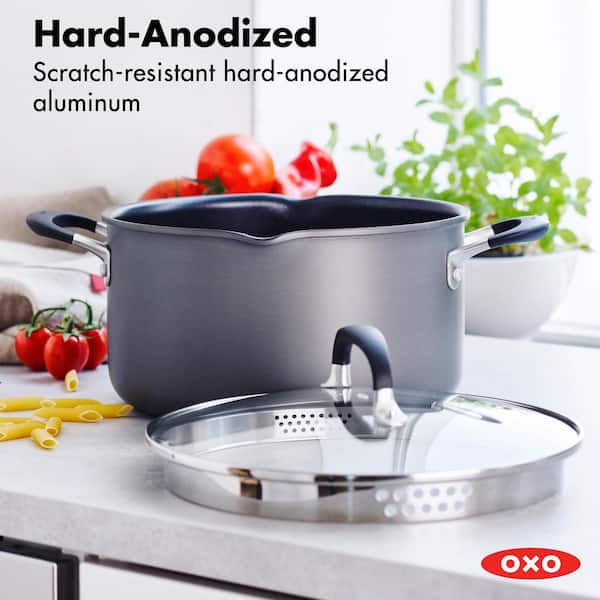 OXO Good Grips Nonstick 4-Piece Hard-Anodized Aluminum Saucepan Set  CC005957-001 - The Home Depot
