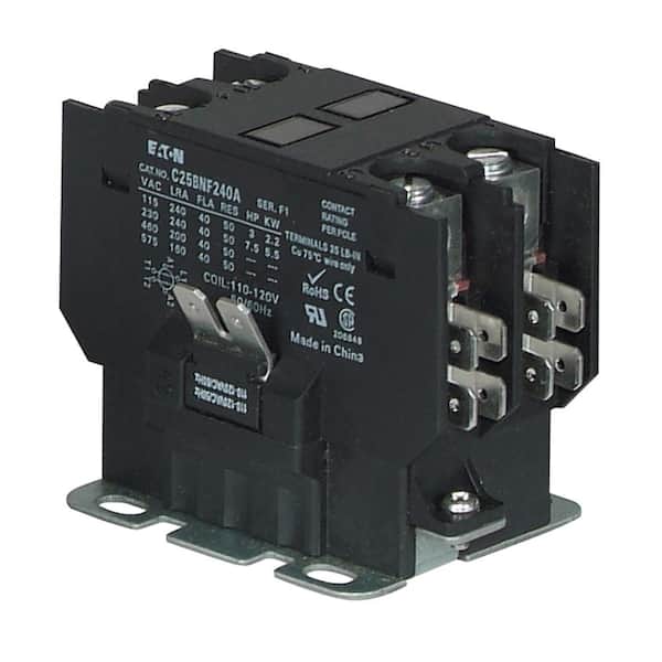 Cutler Hammer Contactor 40 Amp • 2 Pole • 110/120V Coil Details about   C25DNF240A Eaton 