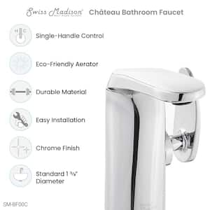 Chateau Single-Handle Single-Hole Bathroom Faucet in Chrome