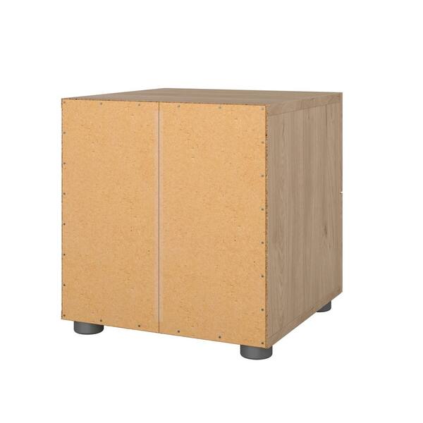 Tvilum Austin Hickory 2-Drawer 15.75 in. W Nightstand 70070hl