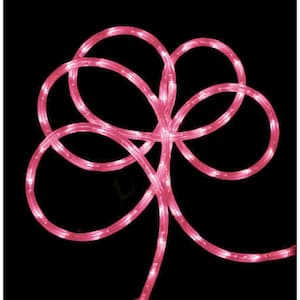 18 ft. 108-Light Pink Indoor/Outdoor LED Christmas Rope Lights
