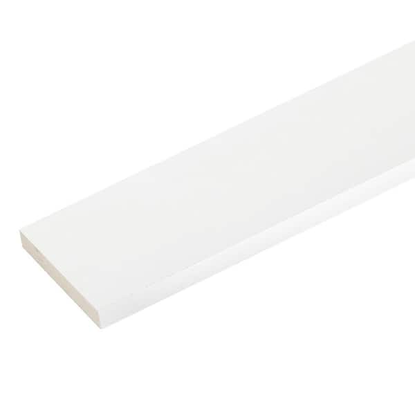 Veranda 1 in. x 7-1/4 in. x 8 ft. White PVC Trim (2-Pack)