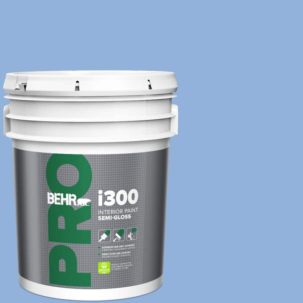 5 gal. #580B-5 Cornflower Blue Semi-Gloss Interior Paint product image for price tracking