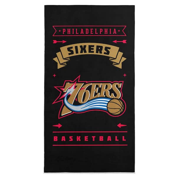 NBA Hardwood Classics 76ERS Printed Beach Towel- Cotton/Polyester Blend Pool Towel