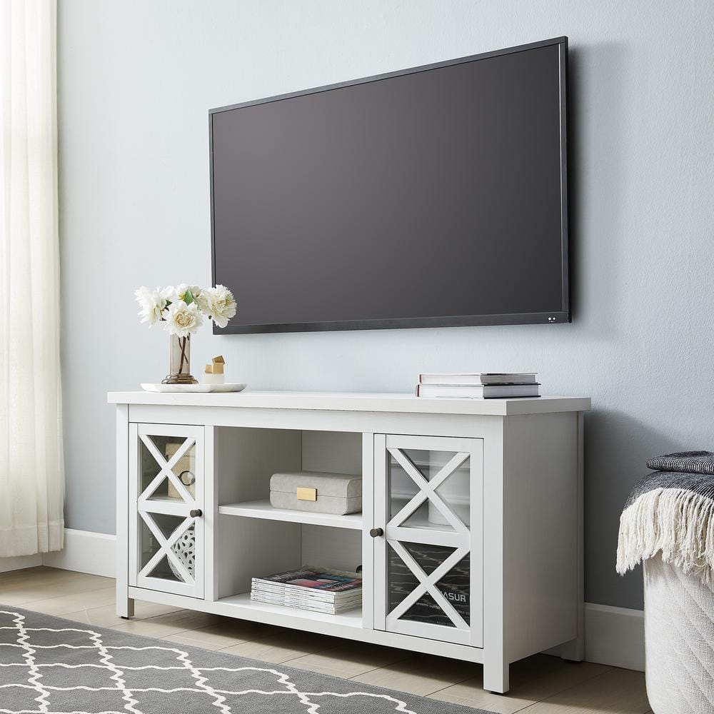 White Oak 47'' TV Stand with Cabinets