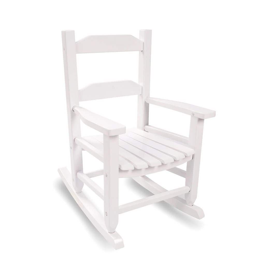Outdoor Infant Rocker Hngilkoo White Wood Outdoor Rocking Chair Comfy Recliner Rocker for ...