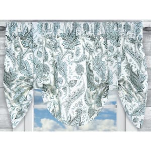 Artissimo 21 in. L Cotton Lined Tie-Up Valance in Mist