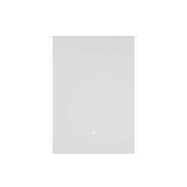 Staykiwi 24 in. W x 32 in. H Rectangular Frameless Bluetooth LED Wall Bathroom Vanity Mirror in White