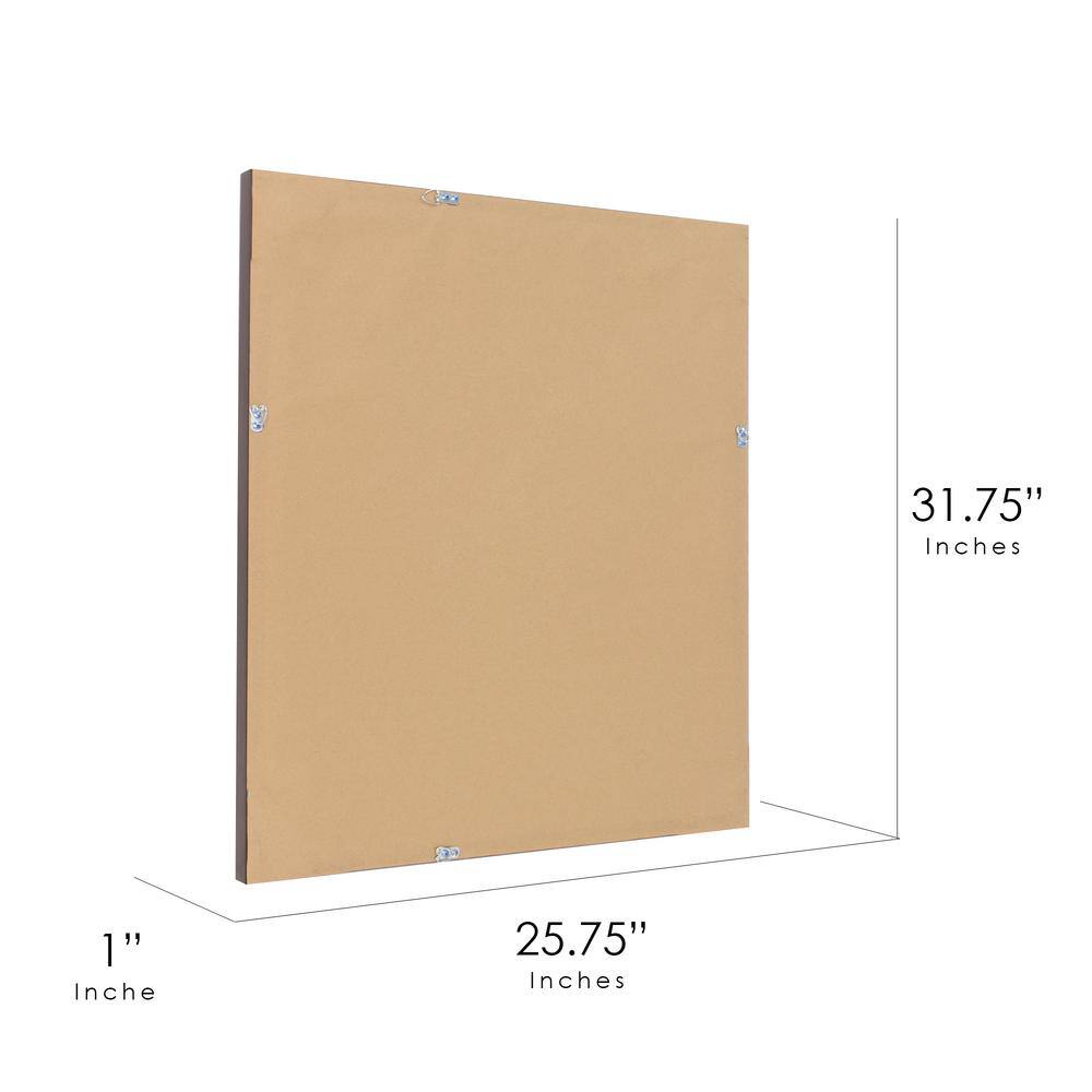 Medium Rectangular Bronze Floating Wall Mirror