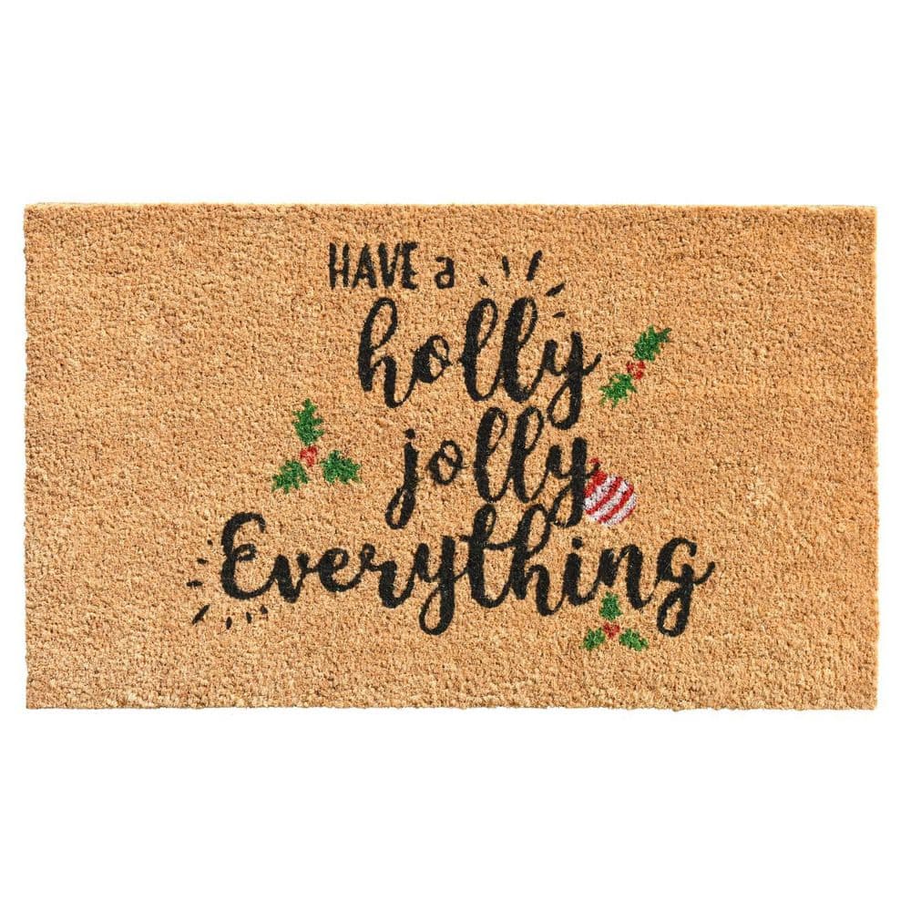 Multi-Colored 29 in. x 17 in. Coir Outdoor Door Mat price history on PriceWatchPro