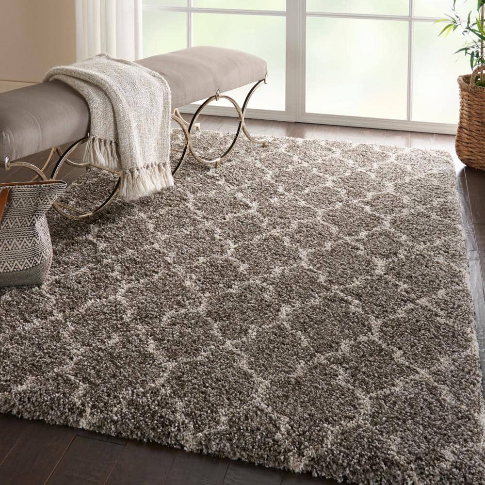 Stone High Pile Shag Rectangular Area Rug