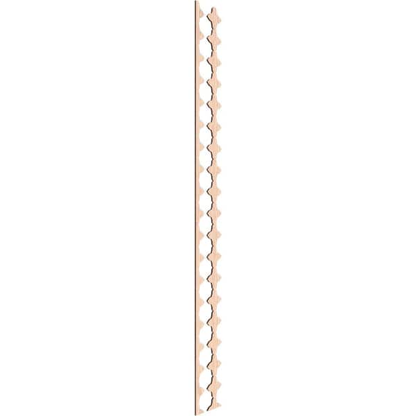 Ekena Millwork Pandora 94 in. H x 0.375 in. W Slatwall Panels in Red Oak 17-Pack