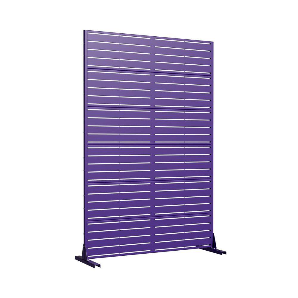 47 in. W x 71 in. H Purple Classic Blinds Rectangle Galvanized Sheet Outdoor Private Screen Decorative Art Panel price history on PriceWatchPro