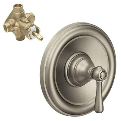 MOEN Kingsley 2-Handle Moentrol Valve Trim Kit in Brushed Nickel (Valve ...