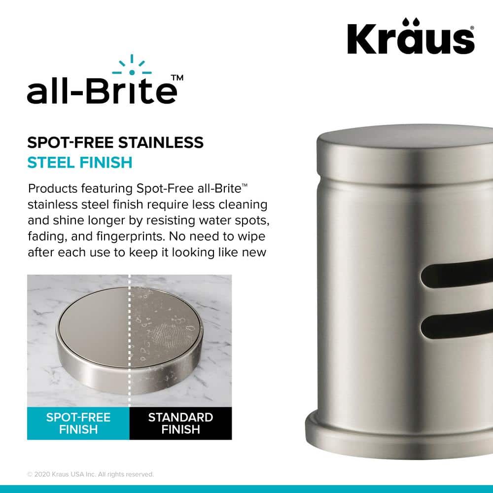 Spot Free Stainless Steel Dishwasher Air Gap Kit