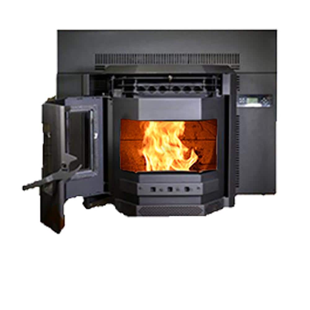 ComfortBilt Black Steel EPA Certified Pellet Stove Insert with Blower