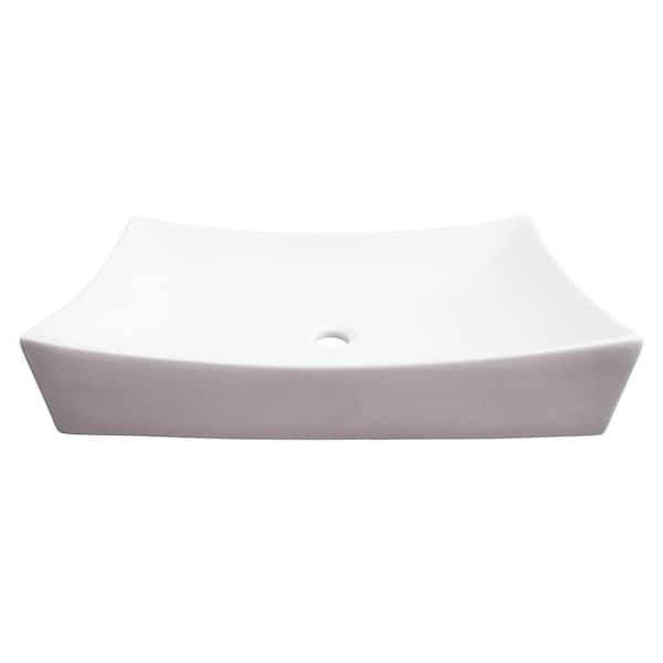Porter Vessel Sink in White