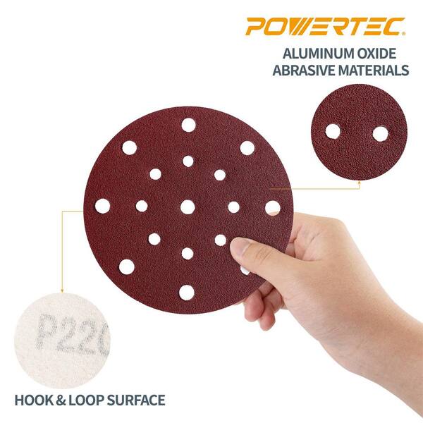 6-Hole Sandpaper Pad 6-inch Hook & Loop Polishing Sanding Grinding Disc Parts UK 