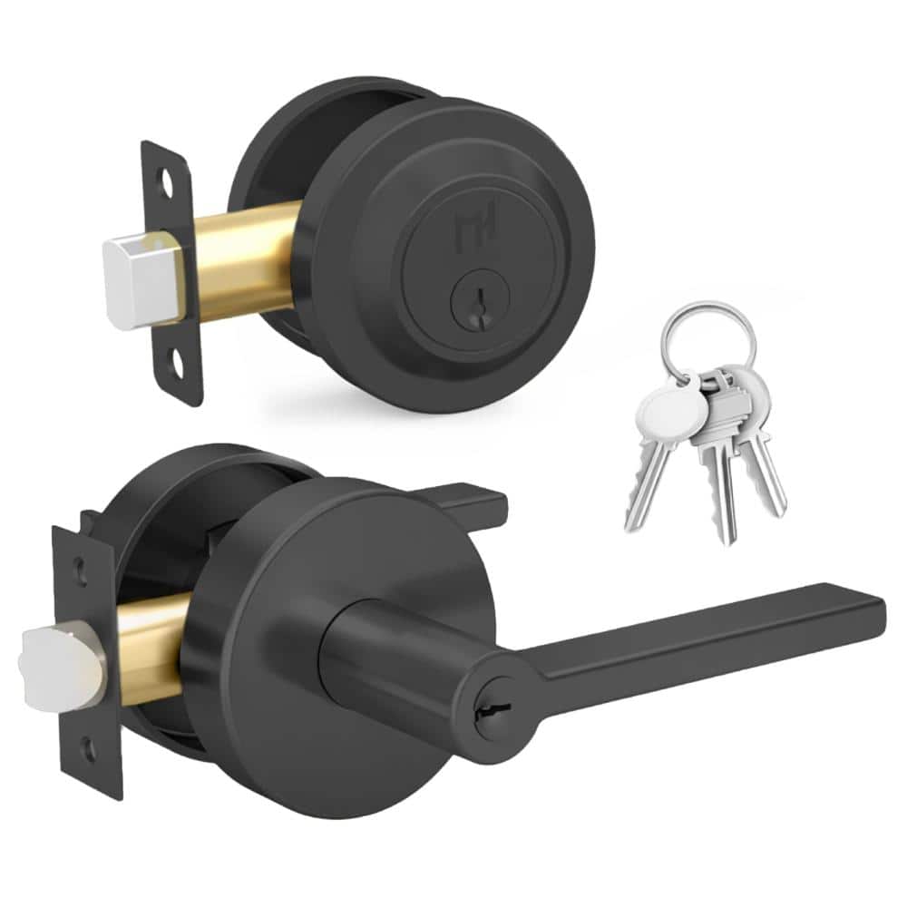 Ralph Entry Door Handle & Deadbolt Lock - 1 Pack Reversible, Matte Black price history on PriceWatchPro