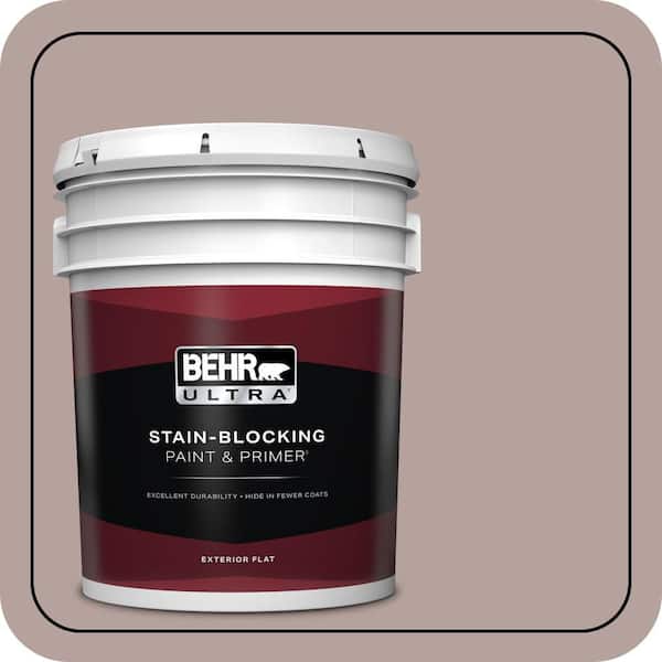 BEHR ULTRA 5 gal. #720B-4 Desert Echo Flat Exterior Paint & Primer