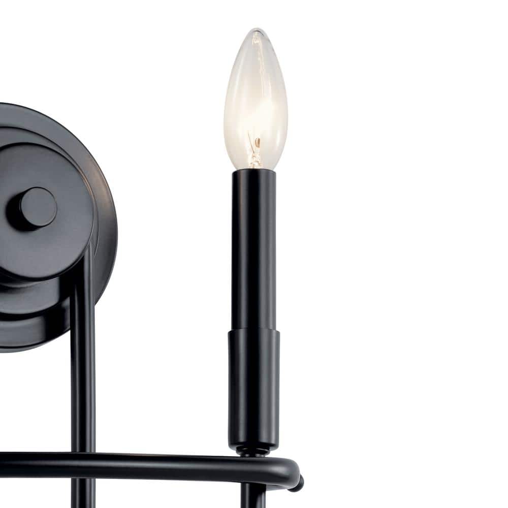 Capitol Hill Black and Bronze 10.75" Modern Wall Sconce