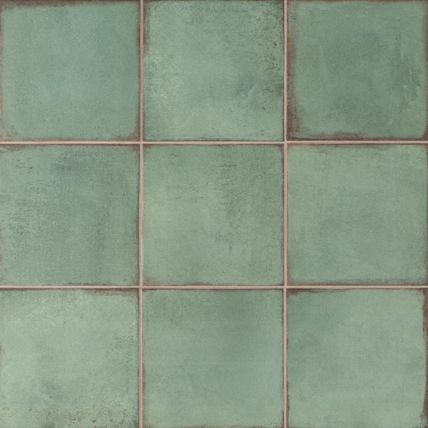 Ivy Hill Tile Santa Fe Green 7.87 in. x 7.87 in. Matte Porcelain Floor and Wall Tile (11.19 sq. ft./Case)