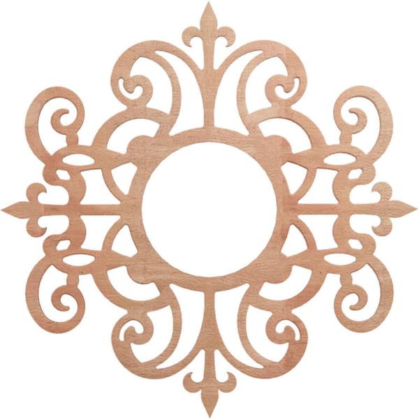 Ekena Millwork 26 in. x 8.5 in. x 0.375 in. Wood Medallion